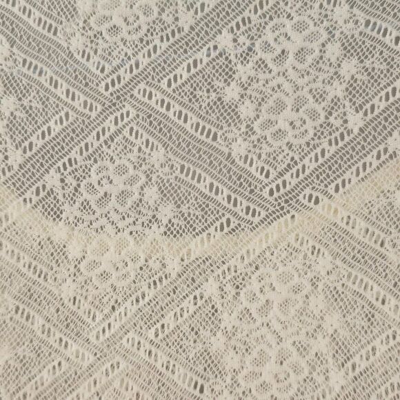 Kimchi Blue Urban Outfitters Off White Lace Short Sleeve Shirt Size Small - Picture 5 of 9